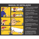 Kit 2 Prateleiras com suporte invisivel Madeira Maciça Envelhecida