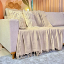 Manta para Sofá Super King 100% Algodão 4 Metros Decorativa e Protetora | Casa Niva