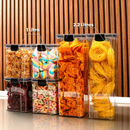 Kit Potes Herméticos Porta Mantimentos Organizador de Cozinha Transparente Com Trava BPA Free