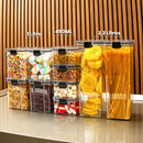 Kit Potes Herméticos Porta Mantimentos Organizador de Cozinha Transparente Com Trava BPA Free