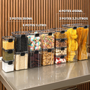 Kit Potes Herméticos Porta Mantimentos Organizador de Cozinha Transparente Com Trava BPA Free