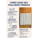 Toalheiro Térmico Alumínio Porta Toalha 2 Toalhas Banho 127/220 V Bivolt Electrowood