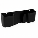 Suporte Triplo Parede Universal 2 Controles + Celular Fita dupla face Forte Preto e Branco