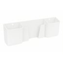 Suporte Triplo Parede Universal 2 Controles + Celular Fita dupla face Forte Preto e Branco