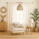 Cortina Linho Passa Varão Boho Luxo Decoração Aconchegante Varios Tamanhos e Cores