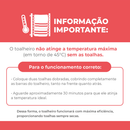 Toalheiro Térmico Alumínio Porta Toalha 2 Toalhas Banho 127/220 V Bivolt Electrowood