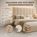 Cabeceiras de Cama Casal King Premium 60x20cm Decorativas | Opções para Solteiro Casal Queen King