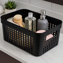 Kit 5 Caixas Organizadoras com Tampa Cesto Grande de Plástico 2 Litros 4,5 Litros 17 Litros