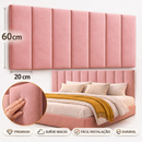 Cabeceiras de Cama Casal King Premium 60x20cm Decorativas | Opções para Solteiro Casal Queen King