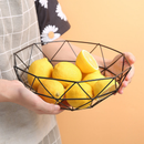 Fruteira Cesta Aramada Modelo Com Acabamento Multiuso Preto ES
