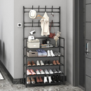 Arara 4/5 Andares Multiuso c/ Sapateira, Cabideiro e Suporte p/ Roupas, Tênis e Closet Quarto