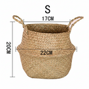 Cesta Decorativa de Vime Natural Seagrass para Organização e Decoração | Casa Niva